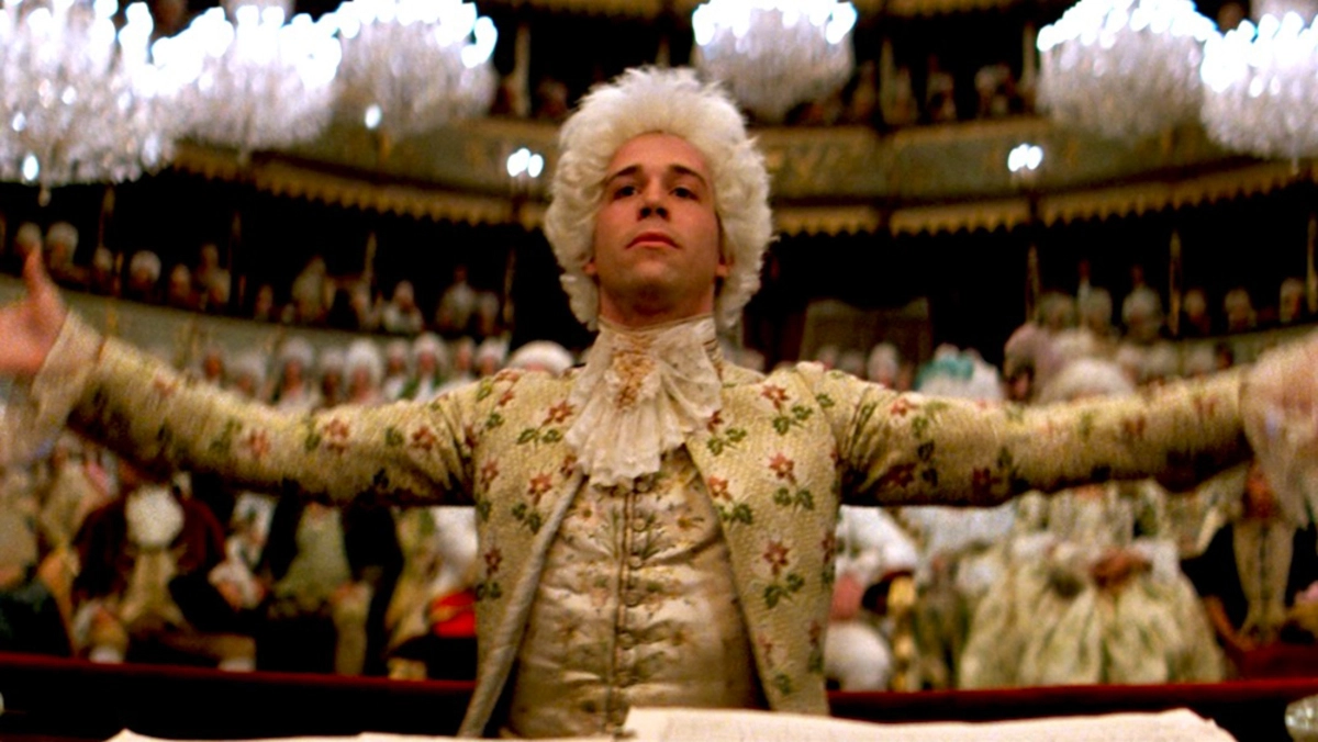 Tom Hulce as Wolfgang Amadeus Mozart in Amadeus (1984)