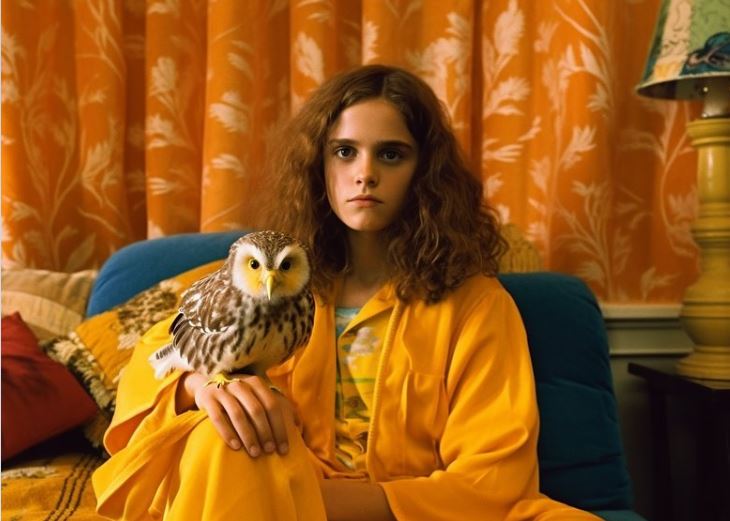 Hermione Granger (Harry Potter) in Wes Anderson world