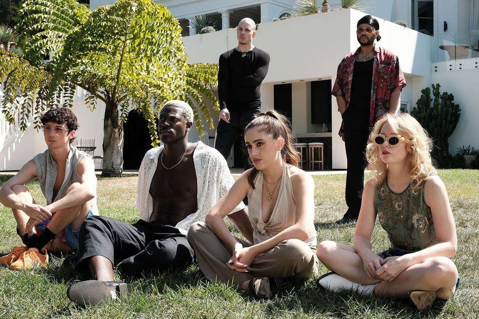 Troye Sivan, Moses Sumney, Mitch Modes, Rachel Sennott, Abel "The Weeknd" Tesfaye, Suzanna Son (Photograph by Eddy Chen/HBO). 