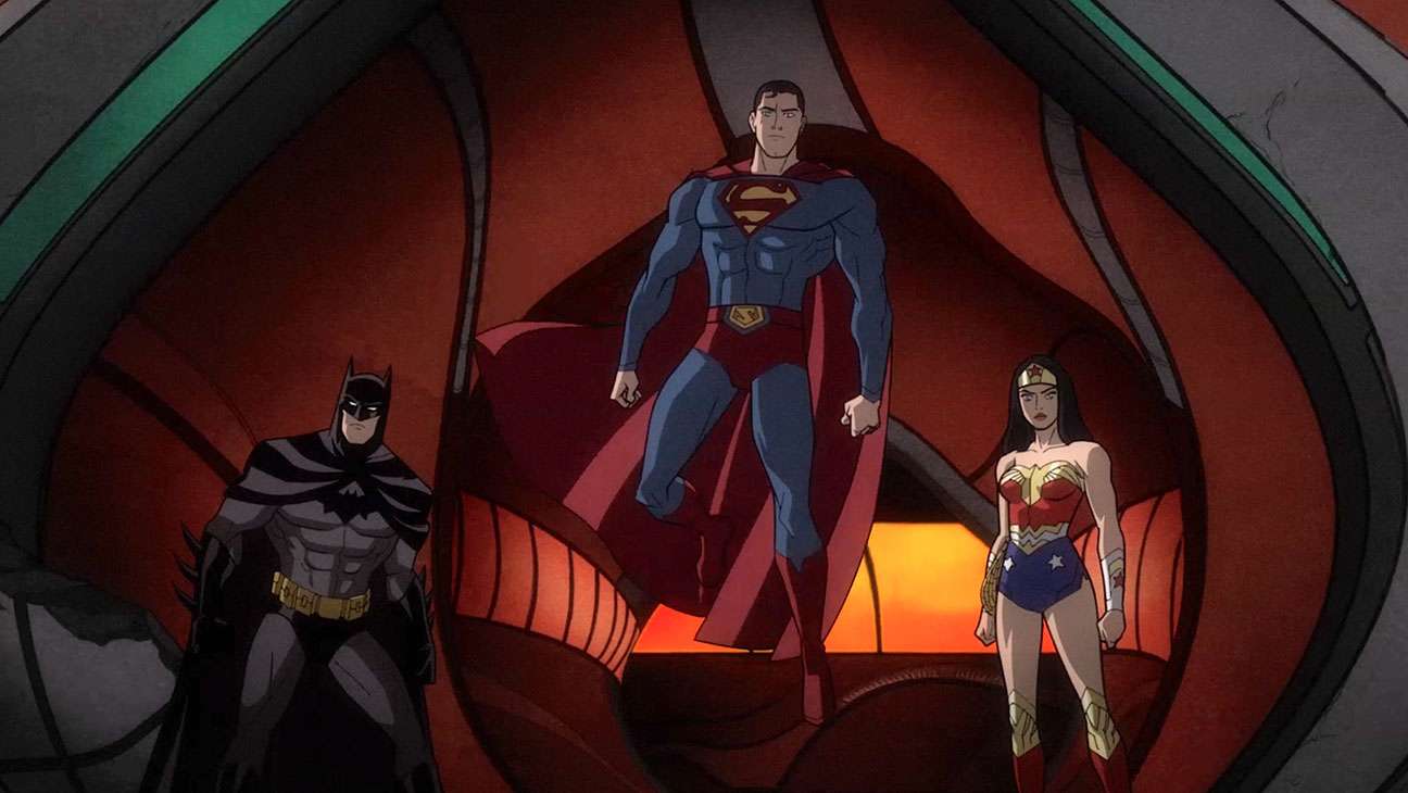 A still from Justice League: Warworld (2023) 