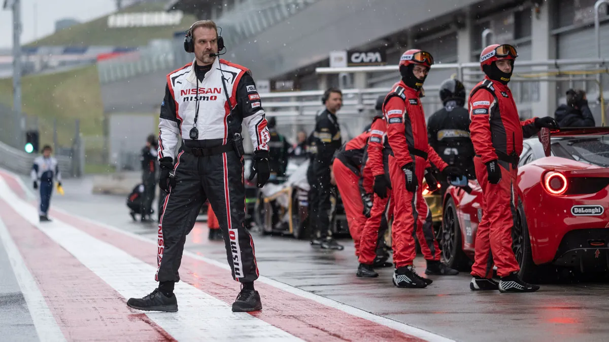 A still from Gran Turismo (2023). 
