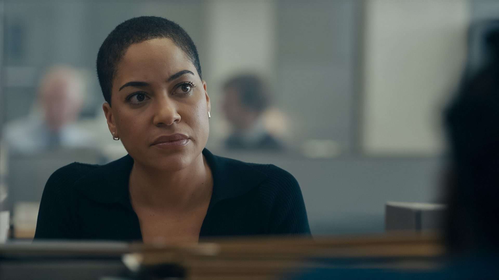 Episode 1. Cush Jumbo in "Criminal Record," premiering 10 January 2024 on Apple TV+.