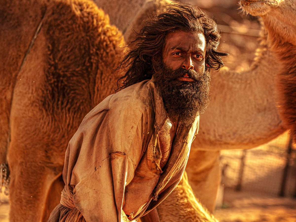 A still from Aadujeevitham - The Goat Life (2024). 