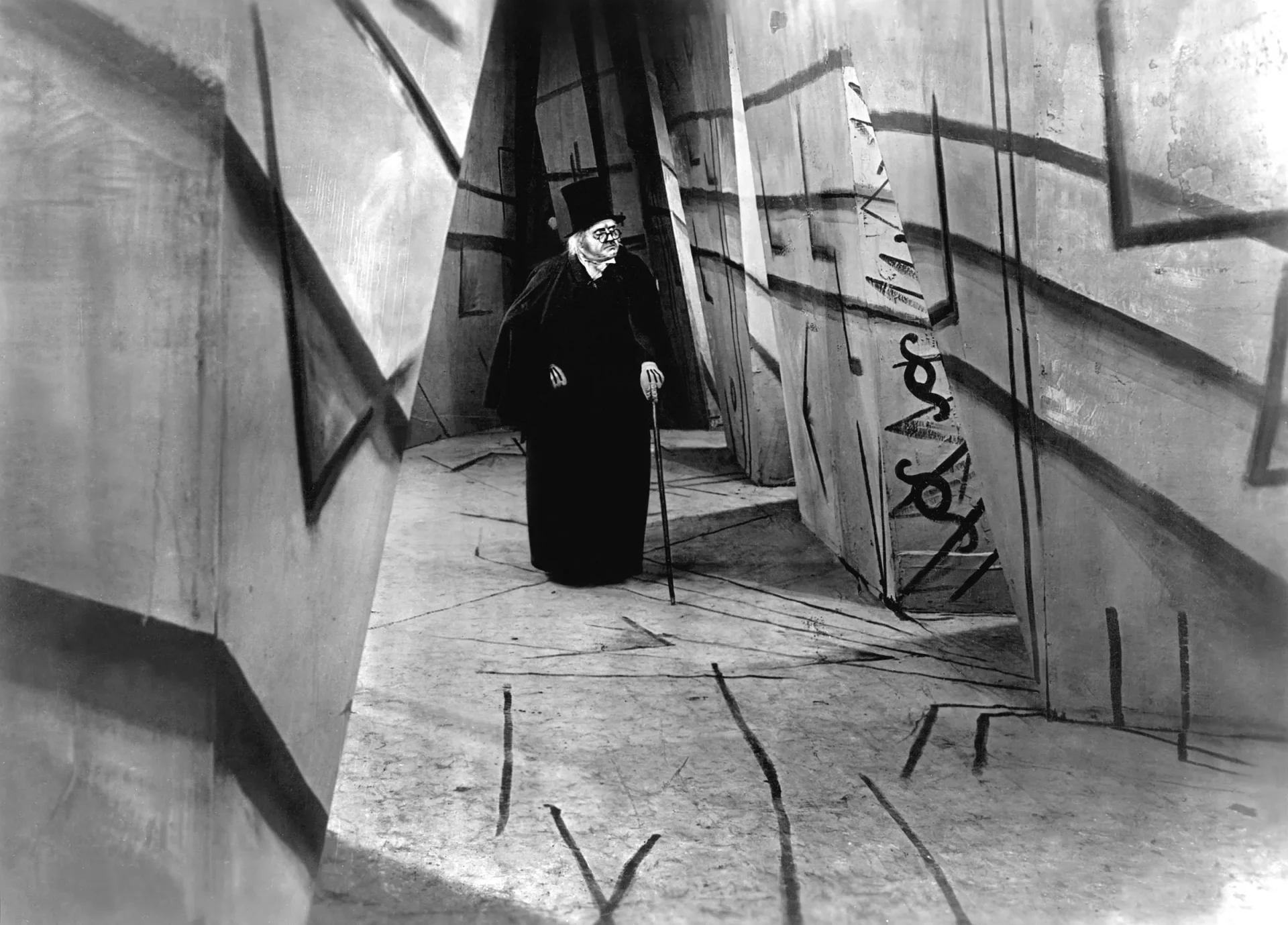 A still from The Cabinet of Dr. Caligari (1920)