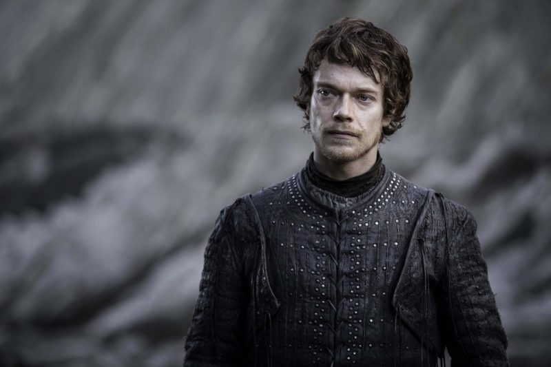 Theon Grey joy hugging Sansa Stark in Game of Thrones Season 8