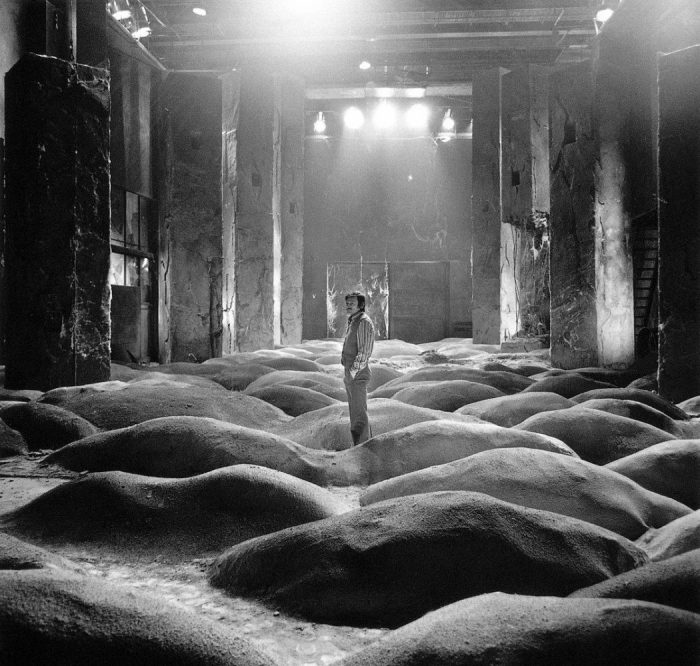 Andrei Tarkovsky on the set of Stalker