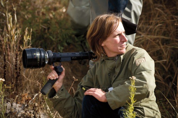 Kelly Reichardt on the set of Certain Woman