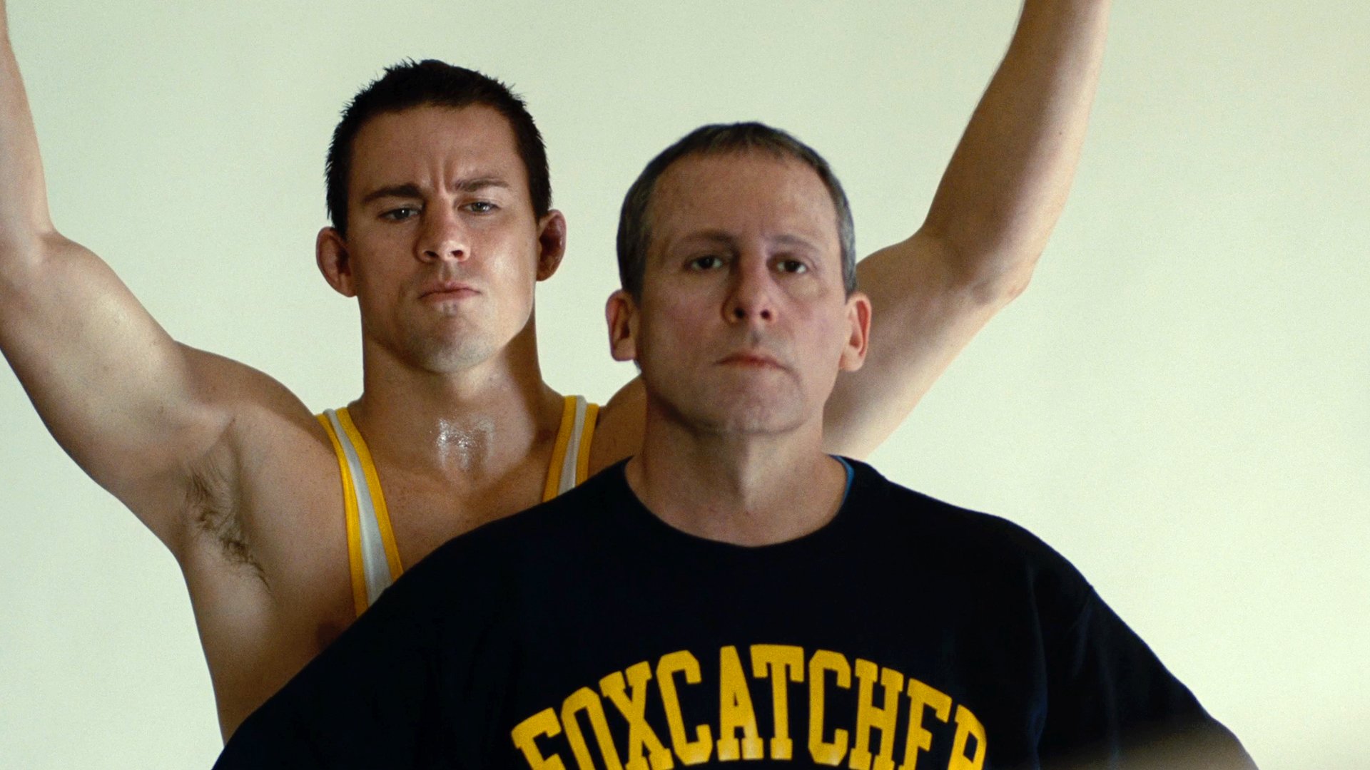 Steve Carell and Channing Tatum in Foxcatcher (2014)