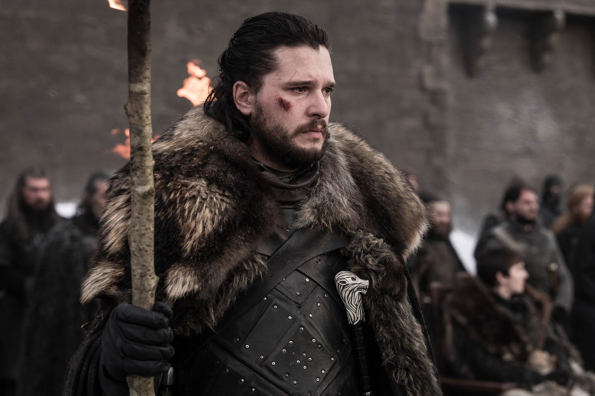 Kit Harington as jon Snow in Game of Thrones