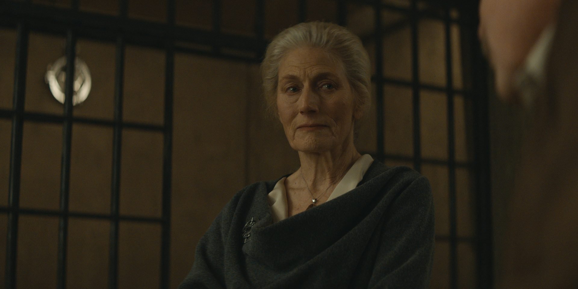Geraldine James as Mayor Ruth in Silo Season 1 Episode 3.