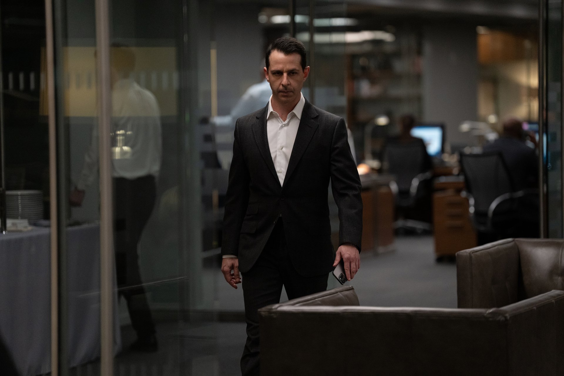 Jeremy Strong in Succession Season 4 Episode 8. (Photograph by Macall Polay/HBO)