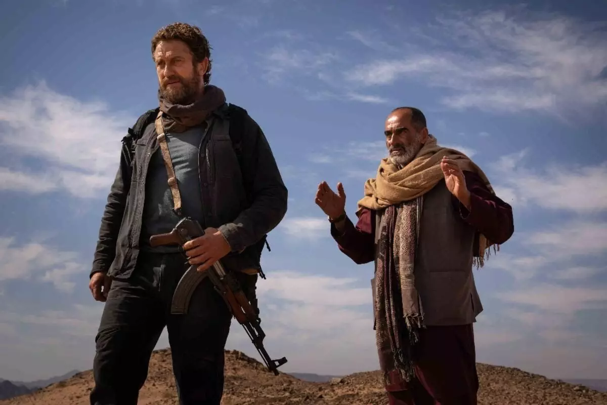 A still from Kandahar (2023). 