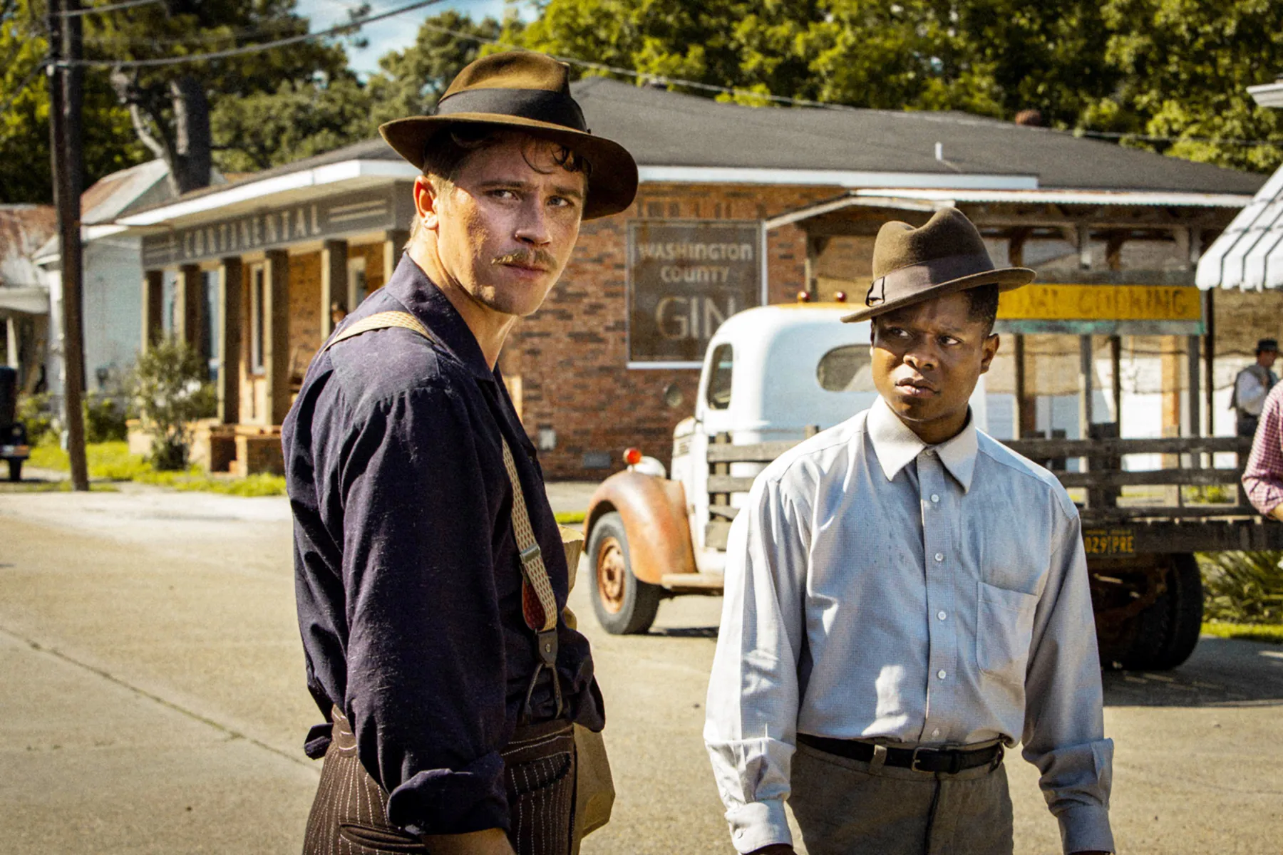 Garrett Hedlund & Jason Mitchell in Mudbound