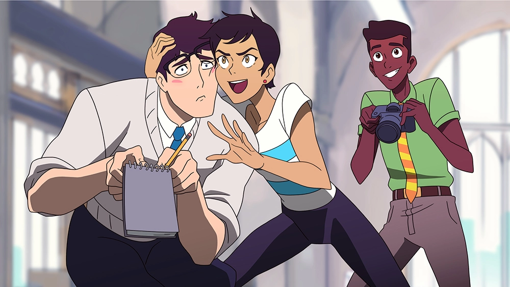 A still from My Adventures With Superman Season 1.
