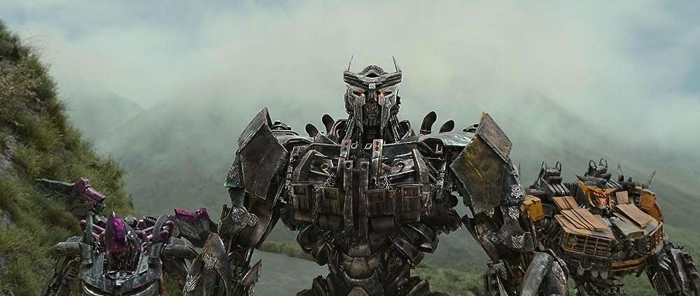 A still from Transformers: Rise of the Beasts (2023). 