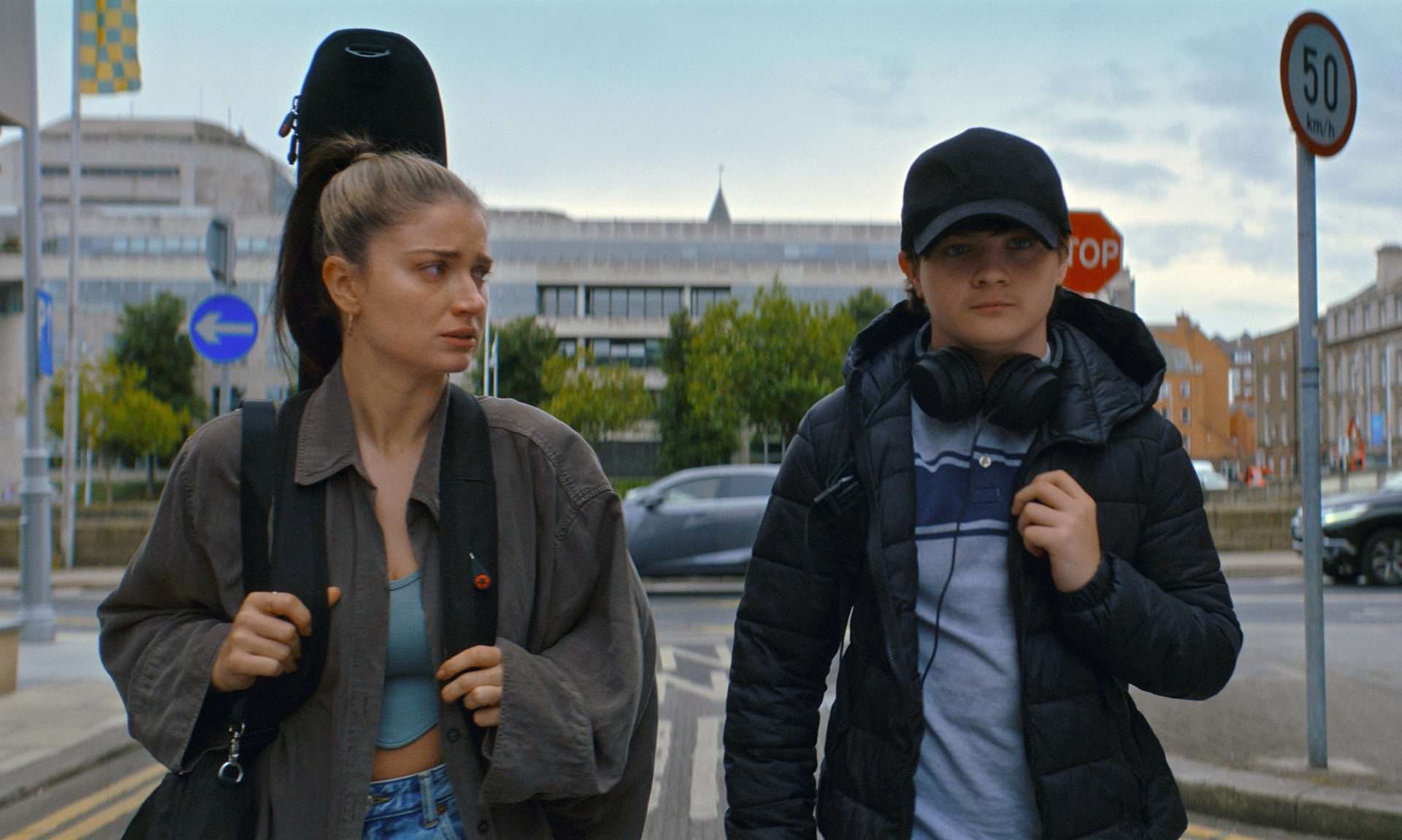 A still from Flora and Son.