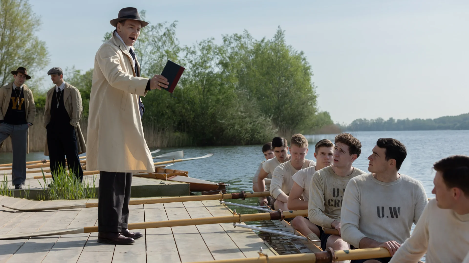 A Still from The Boys in the Boat (2023). 