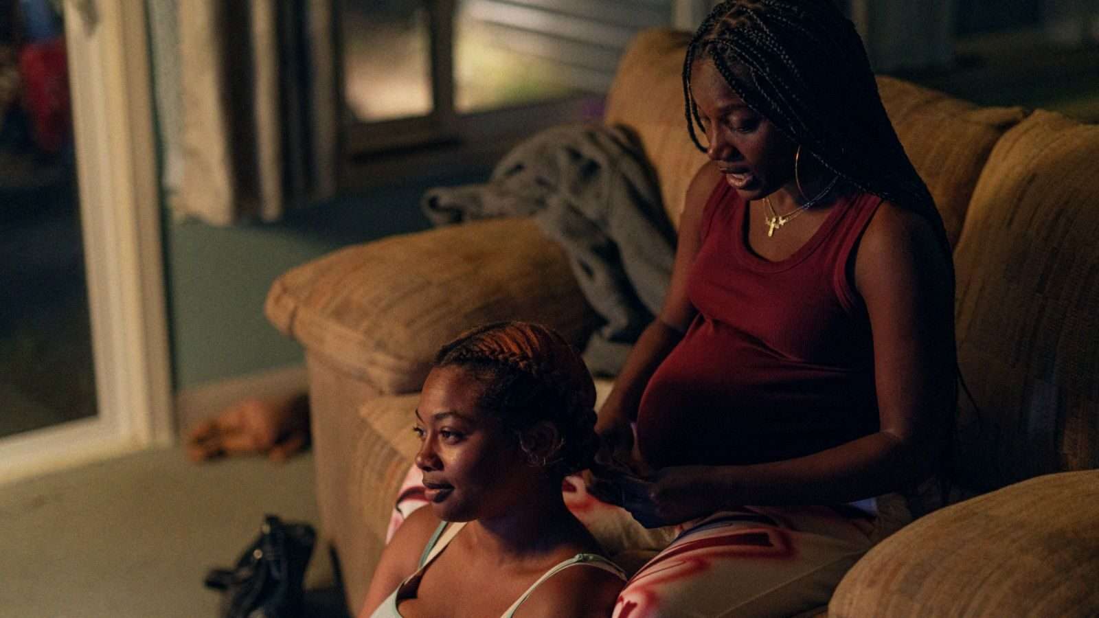 A still from Earth Mama (2023). 