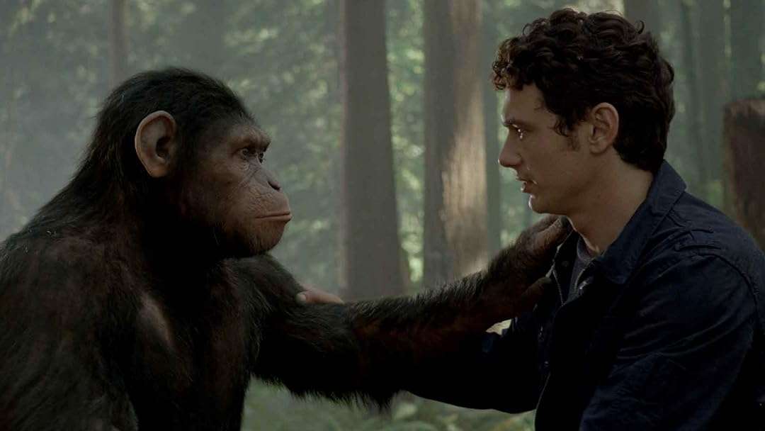 A still from Rise of the Planet of the Apes (2011).
