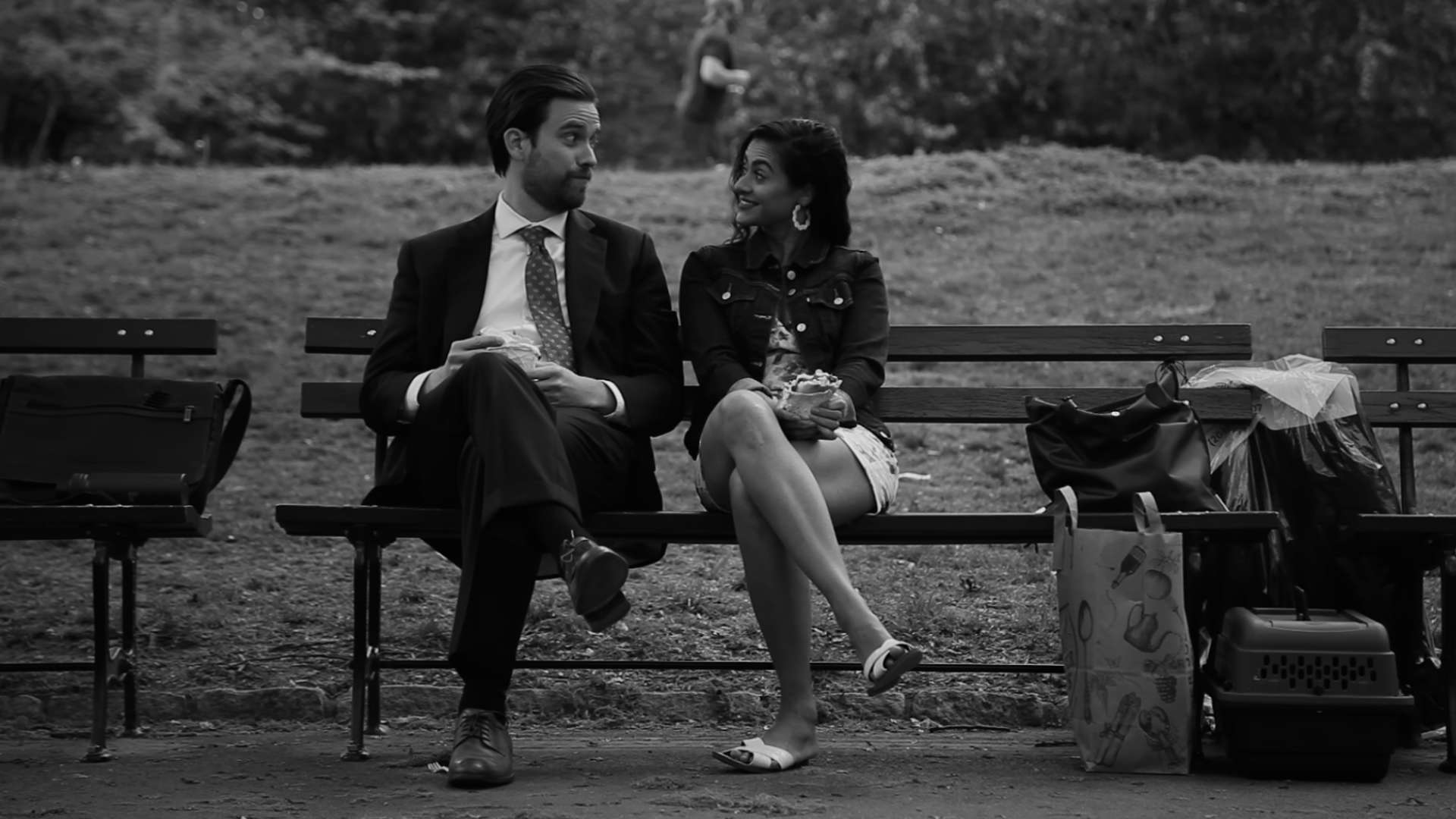 A still from Guy Friends (2024). 