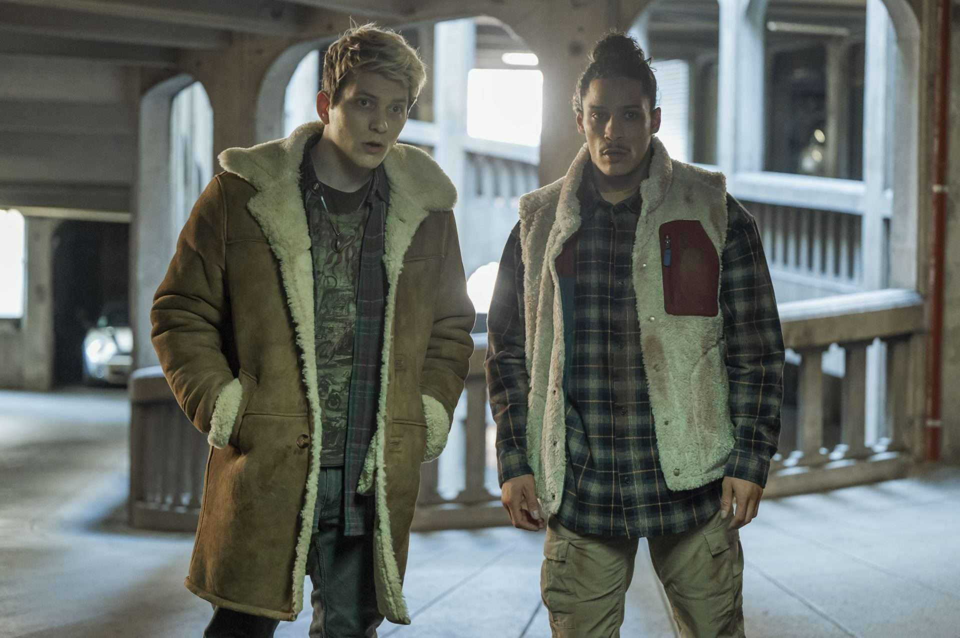 A still from Anthracite, Miniseries now streaming on Netflix. 