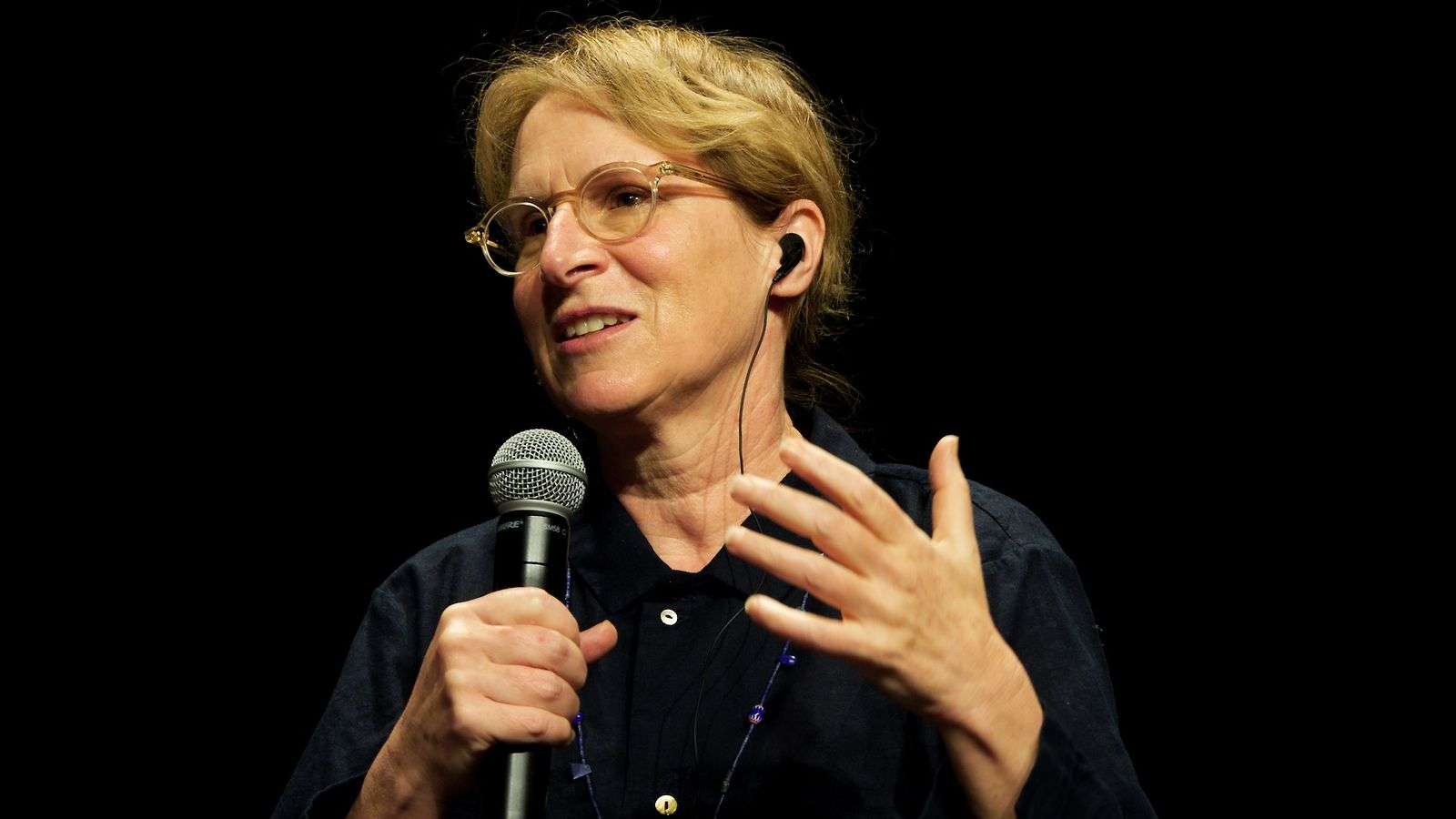 Reichardt speaks at Tokyo Film’s Ozu symposium, titled Shoulders of Giants, on October 27, 2023.  Photographer…Alicia Haddick