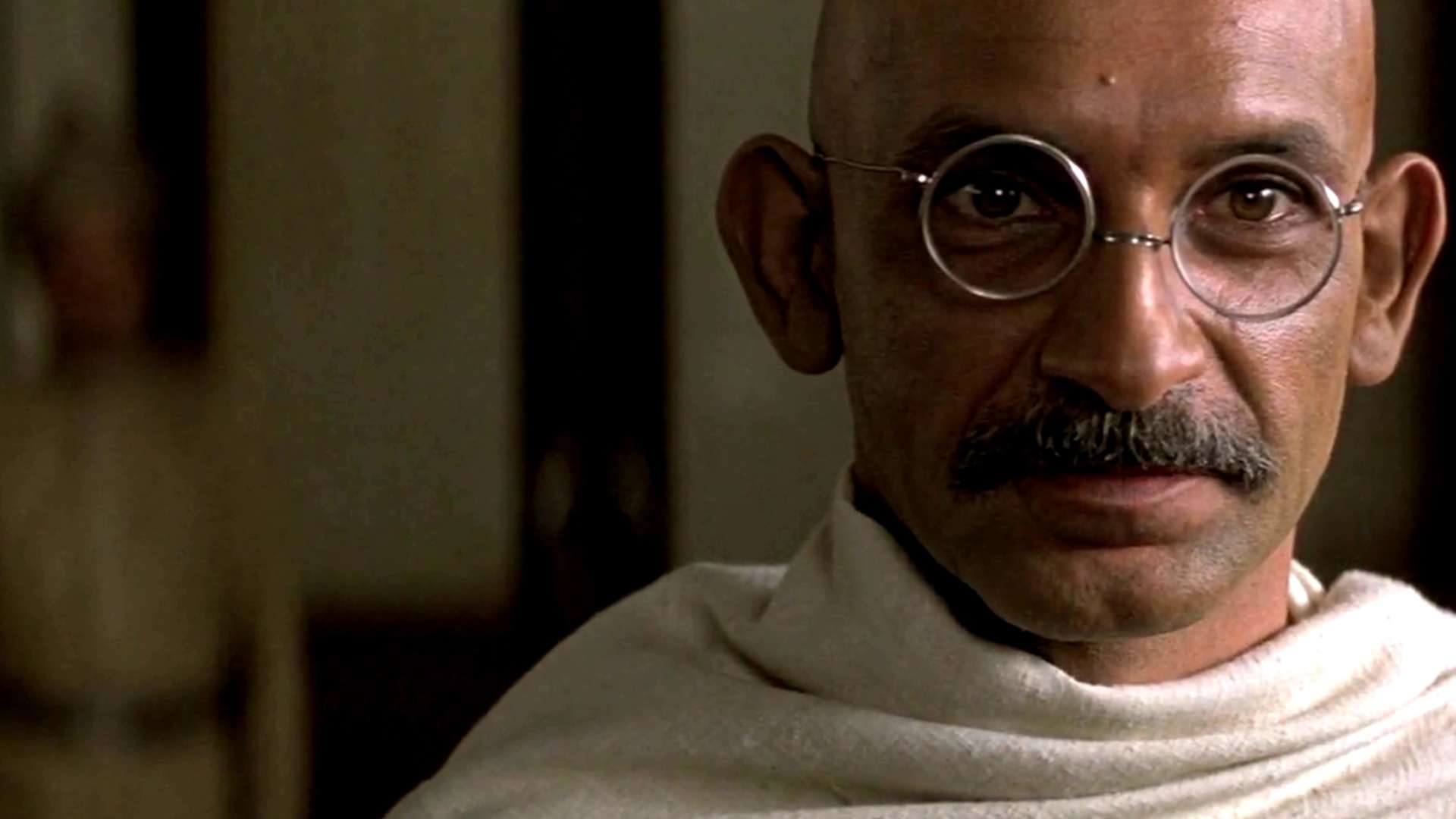 Ben Kingsley as Gandhi in Richard Attenborough's Gandhi (1982)
