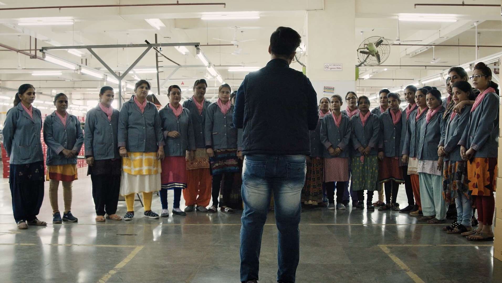 A still from Pink Belt (2024). 