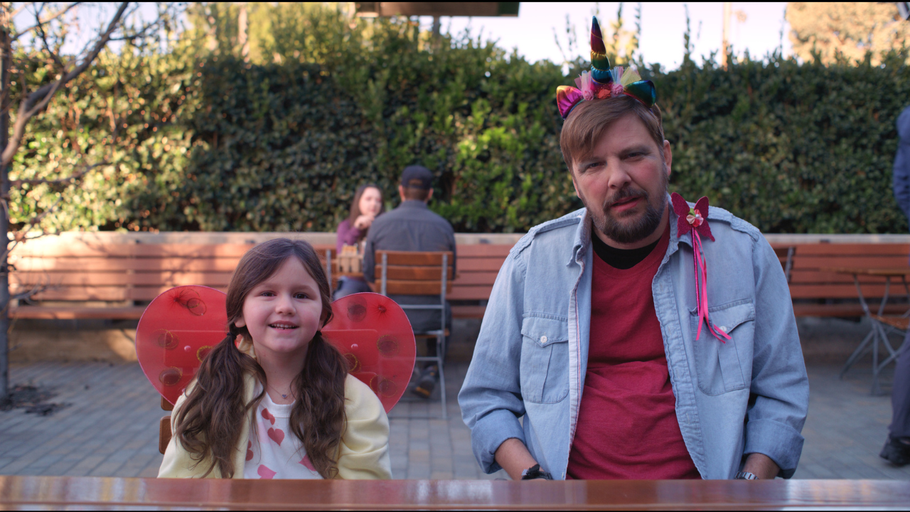 Victoria Scott as Camilla and Tobias Forrest as Patrick in Daruma (2024). 