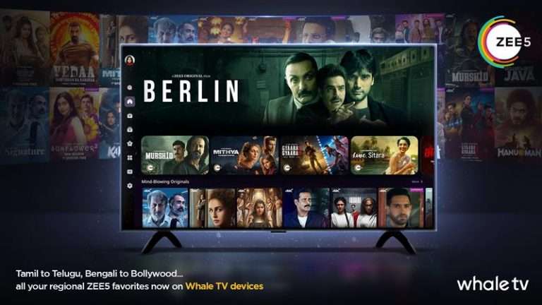 ZEE5 Global Expands Reach by Launching on  Whale TV Smart TVs in 150+ Countries