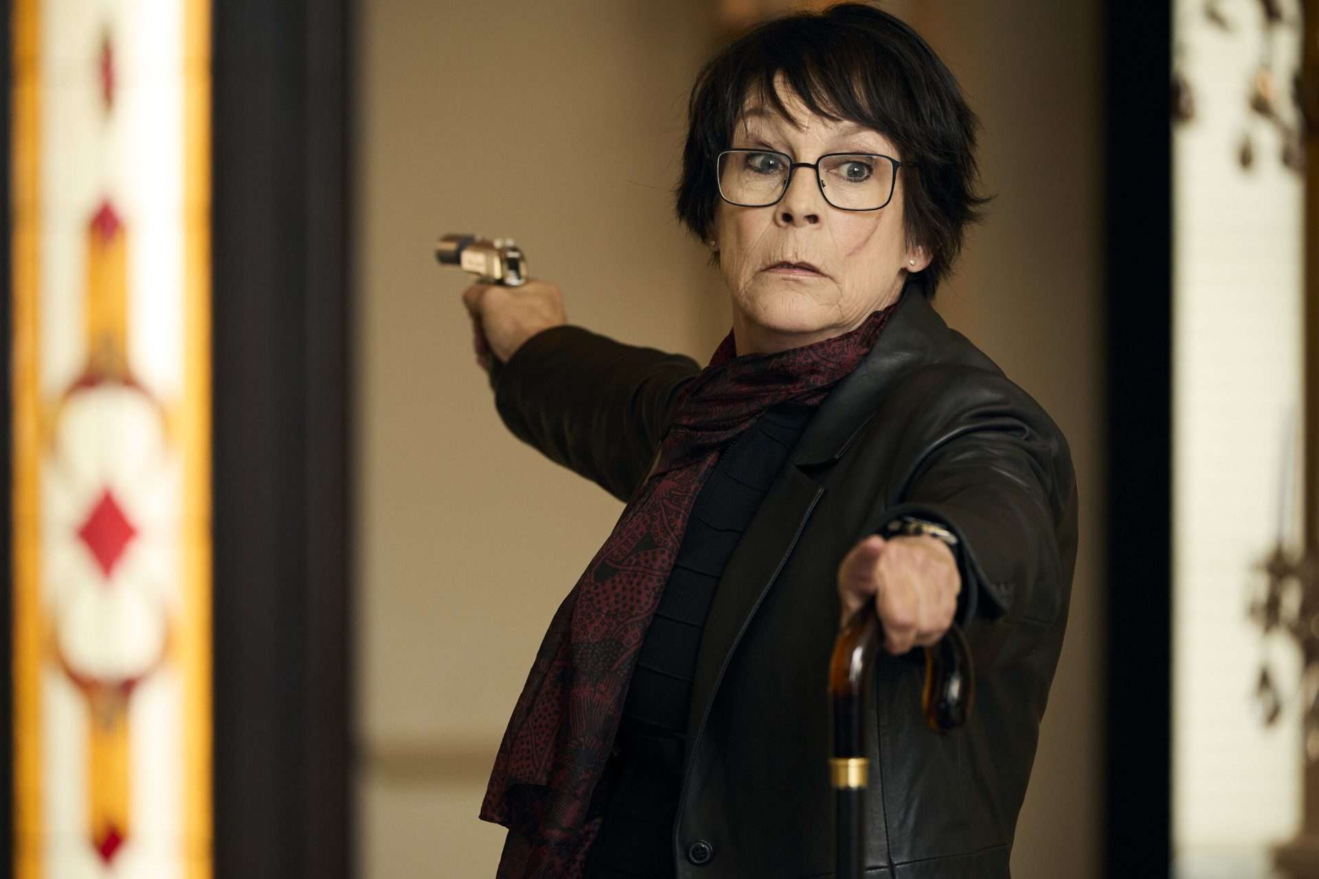 Jamie Lee Curtis in The Sticky Season 1. 