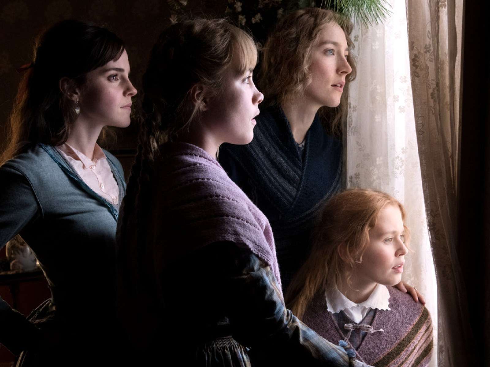 Emma Watson, Saoirse Ronan and Florence Pugh in a still from Little Women (2019)