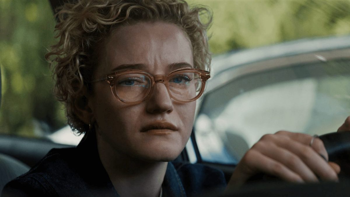 Julia Garner in a scene from the 2025 horror film Weapons.