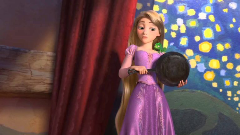 Why Rapunzel Chose a Frying Pan? What Her Choice of Weapon Says about Her Innocence?